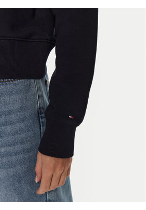 TOMMY HILFIGER - Tommy Hilfiger Bluza WW0WW42896 Granatowy Regular Fit. Kolor: niebieski. Materiał: bawełna