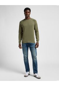 Lee - LEE MĘSKI SWETER CLEAN RAGLAN SWEATER MERCANTILE GREEN 112355673 LD46008526. Długość rękawa: raglanowy rękaw #5