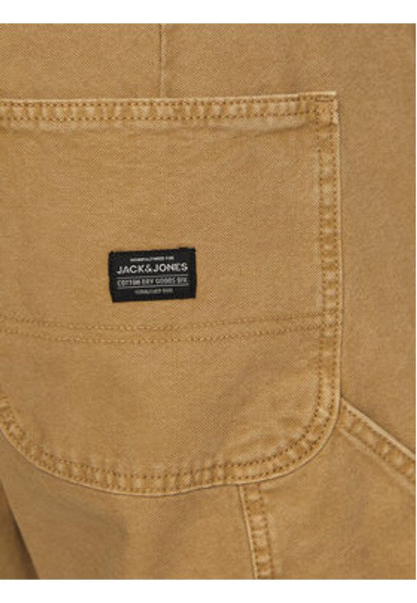 Jack & Jones Szorty jeansowe Jjitony 12252814 Brązowy Loose Fit. Kolor: brązowy. Materiał: bawełna
