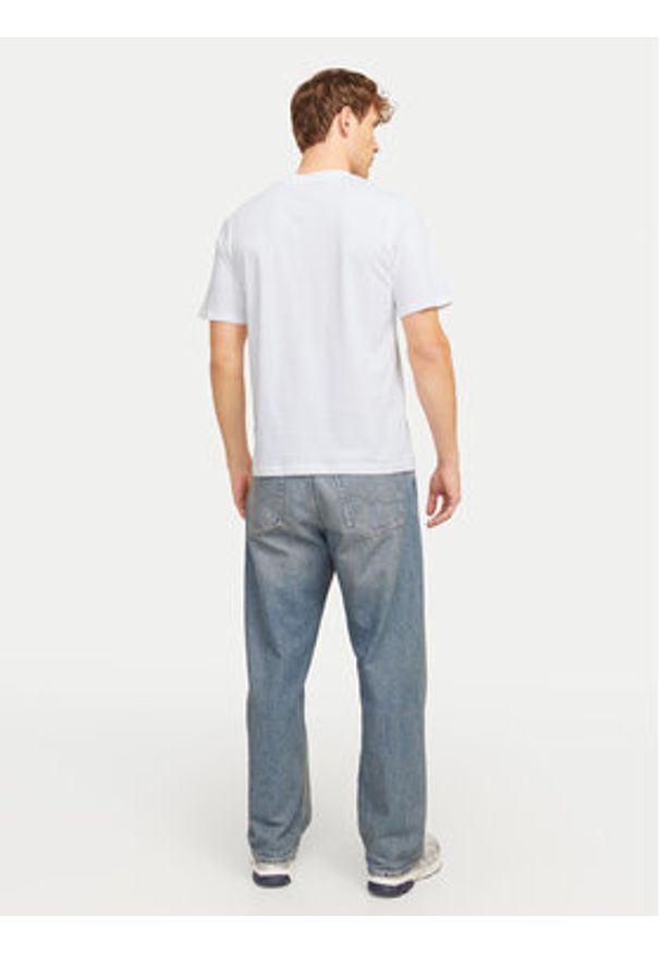 Jack & Jones - Jack&Jones T-Shirt Vesterbro 12265740 Biały Relaxed Fit. Kolor: biały. Materiał: bawełna