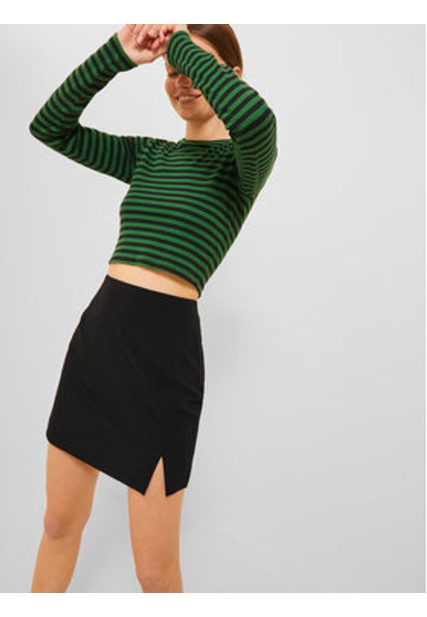 JJXX Spódnica ołówkowa 12241563 Czarny Slim Fit. Kolor: czarny. Materiał: syntetyk