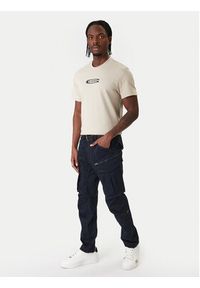 G-Star RAW - G-Star Raw T-Shirt Old Skool D25967-C812 Beżowy Regular Fit. Kolor: beżowy. Materiał: bawełna #3