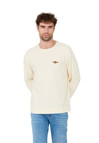 Aeronautica Militare - AERONAUTICA MILITARE Beżowa męska bluza, Rozmiar XL. Kolor: beżowy #3