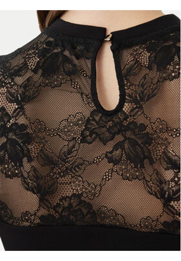 Morgan Bluzka 261-DLIVE Czarny Regular Fit. Kolor: czarny. Materiał: wiskoza, syntetyk