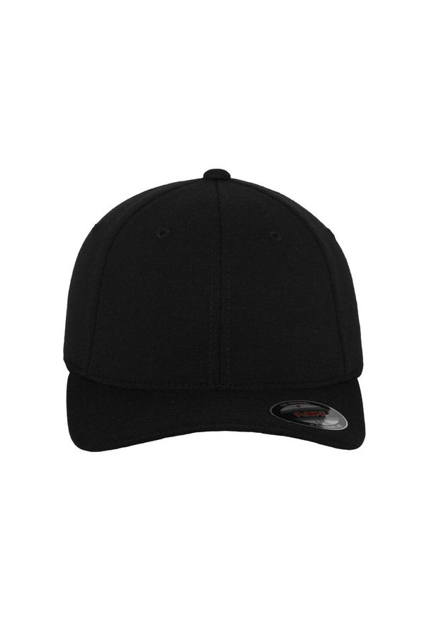 FLEXFIT - Czapka Flexfit double. Kolor: czarny. Styl: casual, sportowy