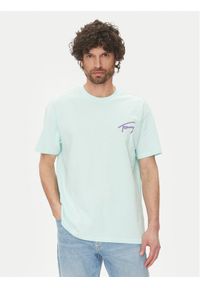 Tommy Jeans T-Shirt Faded Graphic DM0DM20768 Zielony Relaxed Fit. Kolor: zielony. Materiał: bawełna