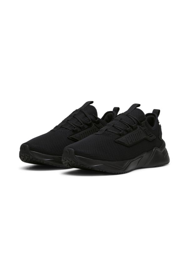 Puma - Buty do biegania PUMA Retaliate 3. Kolor: czarny. Materiał: materiał, syntetyk. Szerokość cholewki: normalna