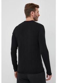 Sisley sweter męski kolor czarny lekki. Okazja: na co dzień. Kolor: czarny. Materiał: dzianina. Długość rękawa: długi rękaw. Długość: długie. Styl: casual #3