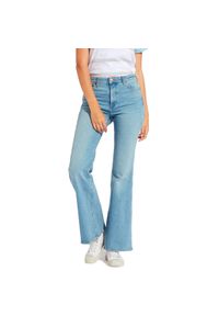 Wrangler - SPODNIE DAMSKIE WRANGLER RETRO-FLARE DESERT SKY W240UN24Y 112127918. Styl: retro