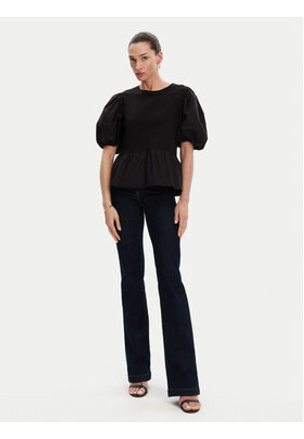Liu Jo Bluzka WA5389 J6308 Czarny Relaxed Fit. Kolor: czarny. Materiał: bawełna