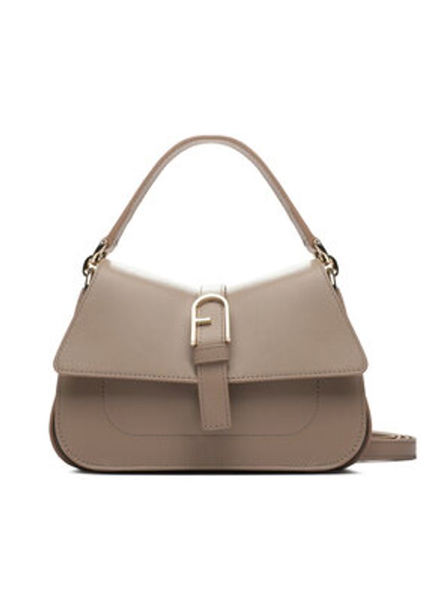 Furla Torebka Flow WB01032-BX2045-1257S-1007 Beżowy. Kolor: beżowy. Materiał: skórzane