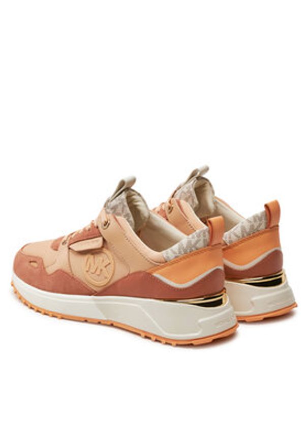 MICHAEL Michael Kors Sneakersy Theo Trainer 43T4THFS1D Pomarańczowy. Kolor: pomarańczowy. Materiał: skóra