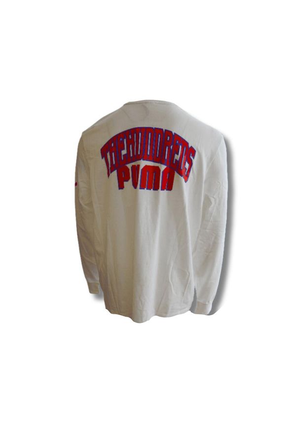 Puma - Koszulka PUMA x THE HUNDREDS Longsleeve T-shirt. Kolor: biały. Długość rękawa: długi rękaw