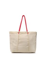 Tommy Jeans Torebka Tjw Beach Summer Tote AW0AW14583 Beżowy. Kolor: beżowy