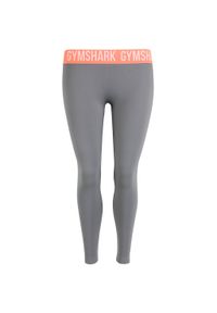 GYMSHARK - Legginsy treningowe damskie Gymshark Fit. Kolor: szary. Sport: fitness