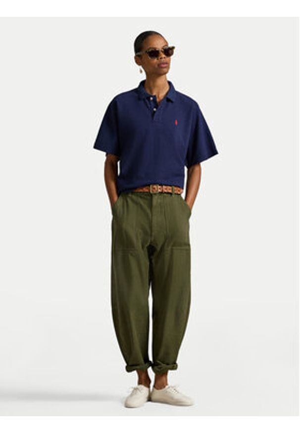 Polo Ralph Lauren Polo 211A96270002 Granatowy Relaxed Fit. Typ kołnierza: polo. Kolor: niebieski. Materiał: bawełna