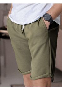 Sinsay - Szorty slim fit - khaki. Kolor: brązowy