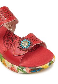 Laura Vita Sandały Sanao 53 Czerwony. Kolor: czerwony. Materiał: skóra #4