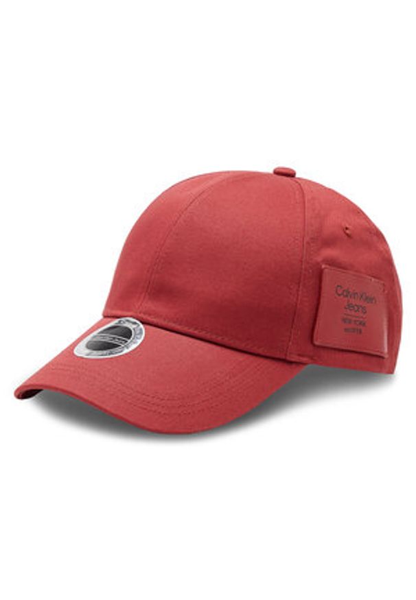 Czapka z daszkiem Calvin Klein Jeans - Sport Essentials K50K510180 Dark Candy Apple XL6. Kolor: czerwony. Materiał: bawełna, materiał. Styl: sportowy