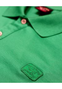 PAUL & SHARK - Zielona koszulka polo z bawełny. Typ kołnierza: polo. Kolor: zielony. Materiał: bawełna. Wzór: aplikacja. Styl: elegancki #4