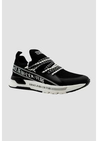 Versace Jeans Couture - VERSACE JEANS COUTURE Czarne sneakersy męskie Fondo Dynamic Dis. Sa3, Rozmiar 44. Kolor: czarny #6