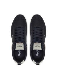 Pepe Jeans Sneakersy Dublin Brand PMS40009 Granatowy. Kolor: niebieski
