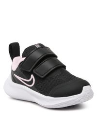 Buty Nike Star Runner 3 (TDV) Black/Black/Dk Smoke Grey. Kolor: czarny. Materiał: materiał