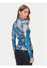 Guess Bluzka W2BP43 KBEM0 Czerwony Slim Fit. Kolor: czerwony. Materiał: syntetyk #3