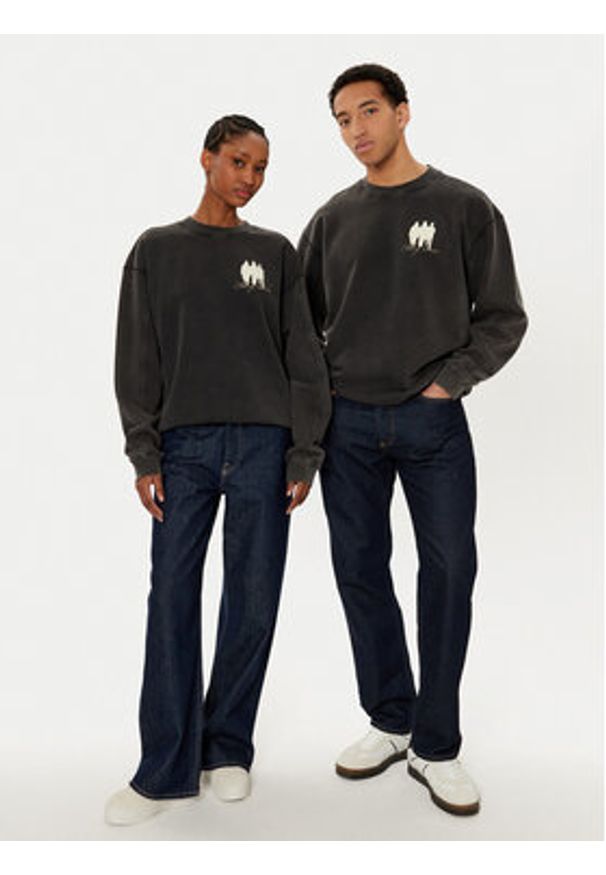 Filling Pieces Bluza Unisex United by Generations 7459987 Szary Regular Fit. Kolor: szary. Materiał: bawełna