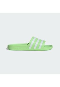 Adidas - Klapki adilette Aqua. Kolor: biały, zielony, wielokolorowy. Styl: elegancki