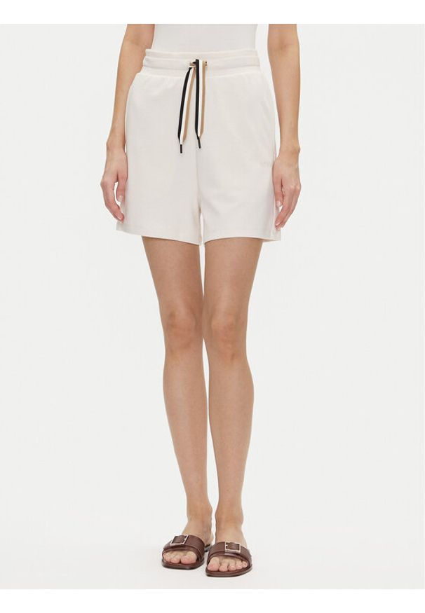 BOSS Szorty piżamowe Cp Stripe_Shorts 50539981 Écru Relaxed Fit. Materiał: bawełna, lyocell