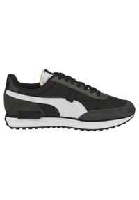 Buty do chodzenia męskie Puma Future Rider Play ON. Zapięcie: sznurówki. Kolor: wielokolorowy, szary, czarny, brązowy. Materiał: tkanina, materiał, skóra, syntetyk. Szerokość cholewki: normalna. Sport: turystyka piesza