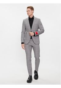 Hugo Koszula Kennew 50508549 Czarny Slim Fit. Kolor: czarny. Materiał: bawełna