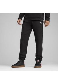 Puma - Męskie spodnie PUMATECH PUMA Black. Kolor: czarny. Materiał: dresówka. Sport: fitness