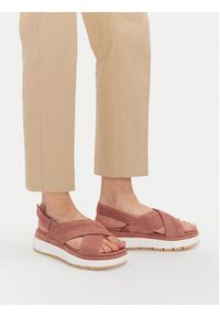 Clarks Sandały Tuscan Cross 26181471 Różowy. Kolor: różowy. Materiał: skóra, zamsz #3