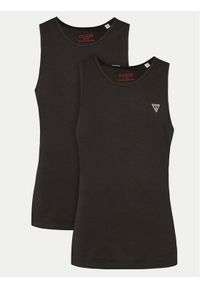 Guess Komplet tank topów U97G15 KCD31 Czarny Regular Fit. Kolor: czarny. Materiał: bawełna