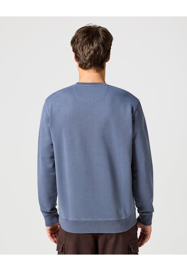 Wrangler - WRANGLER MĘSKA BLUZA SIGN OFF CREW Grisallie 112357335 W6589008823