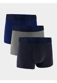 Bokserki termoaktywne Under Armour Performance Cotton 6 in 3-Pack Boxerjock. Kolor: wielokolorowy, niebieski, czarny, szary