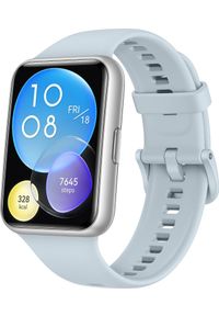 HUAWEI - Smartwatch Huawei Watch Fit 2 Active Niebieski (55028895). Rodzaj zegarka: smartwatch. Kolor: niebieski