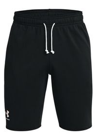 Under Armour Szorty sportowe Ua Rival Terry 1361631 Czarny Regular Fit. Kolor: czarny. Materiał: bawełna. Styl: sportowy #6