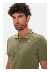 K-Way Polo Jud K1125DW Zielony Regular Fit. Typ kołnierza: polo. Kolor: zielony. Materiał: bawełna #4