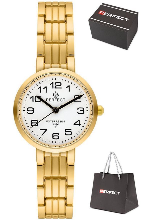 Zegarek Perfect T046-03 damski bizuteryjny czytelny 30 mm .