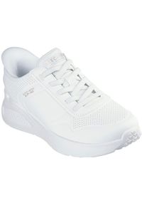 skechers - Adidasy Skechers Uno Lite-floating Steps, Kobiety. Kolor: biały. Materiał: skóra ekologiczna, materiał. Sport: fitness