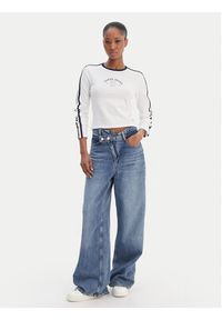 Guess Jeans Bluzka W6RI17 J1314 Biały Regular Fit. Kolor: biały. Materiał: bawełna #2