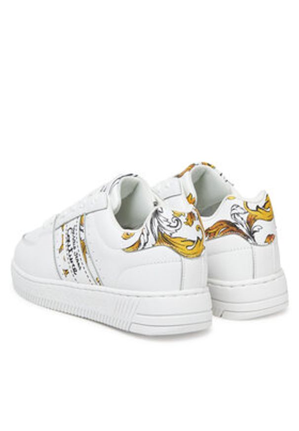 Versace Jeans Couture Sneakersy 78VA3SJ7 Biały. Kolor: biały. Materiał: skóra