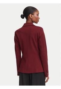 Marella Marynarka Gommoso 2623916034 Bordowy Slim Fit. Kolor: czerwony. Materiał: syntetyk #4