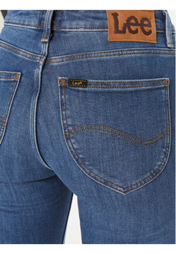 Lee Jeansy Scarlet 112346881 Niebieski Skinny Fit. Kolor: niebieski