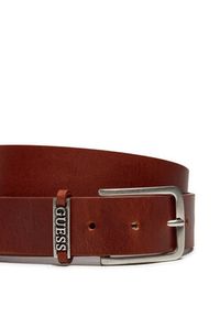 Guess Pasek Męski Detailed Loop Belt M4BZ29 L0VE0 Brązowy. Kolor: brązowy. Materiał: skóra #3