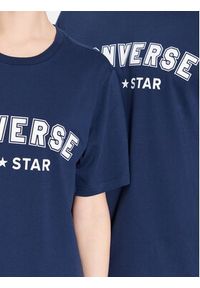 Converse T-Shirt Unisex All Star 10024566-A14 Granatowy Regular Fit. Kolor: niebieski. Materiał: bawełna
