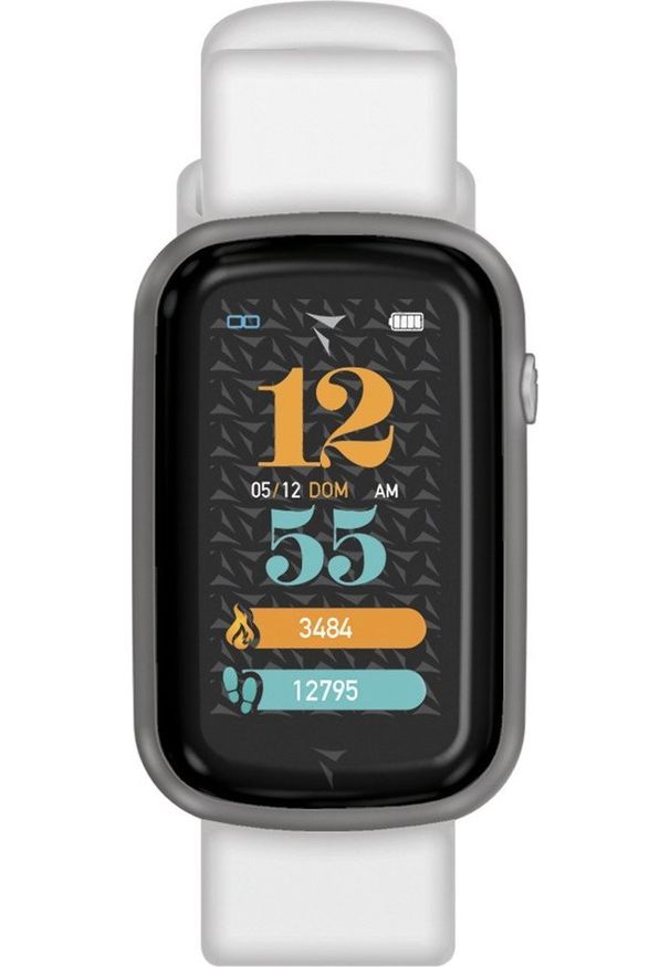 Smartwatch Techmade TM-STEPS-SILWH Biały. Rodzaj zegarka: smartwatch. Kolor: biały